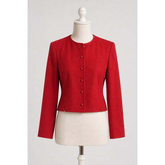 Pendleton | Vintage Red 100% Wool Cropped Jacket