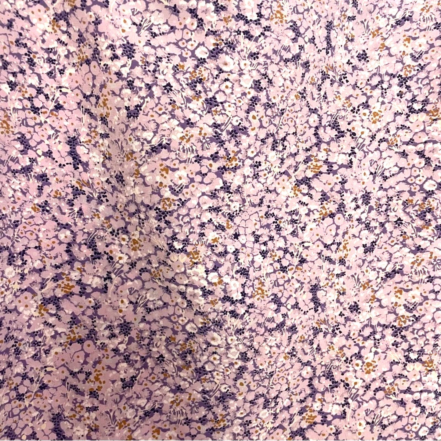 Vintage Floral Mini Skirt Pink Purple Small