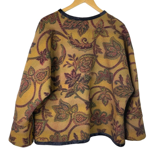 Vintage Tapestry Jacket Aida Dalati Unique Brown Tan