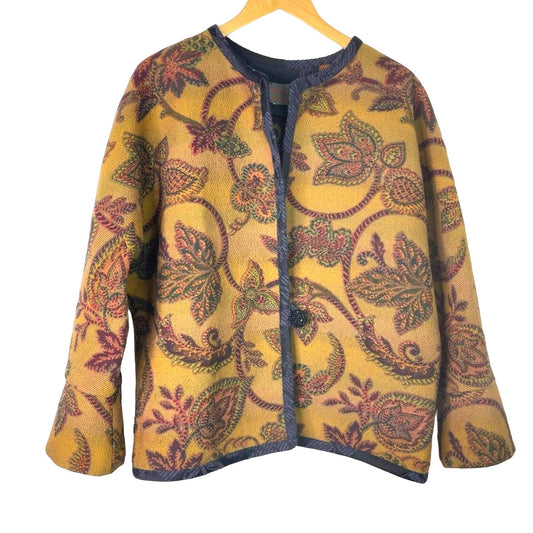 Vintage Tapestry Jacket Aida Dalati Unique Brown Tan