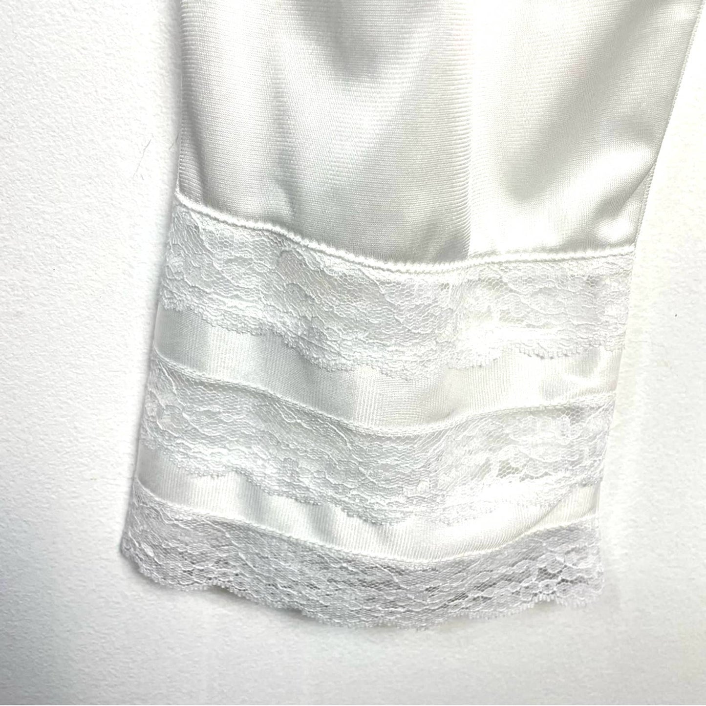 Vintage White Nylon Bloomers Pajama Pants Satiny Small