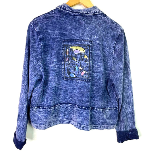 Vintage Blue Stone Wash Jacket & Dress Set Med