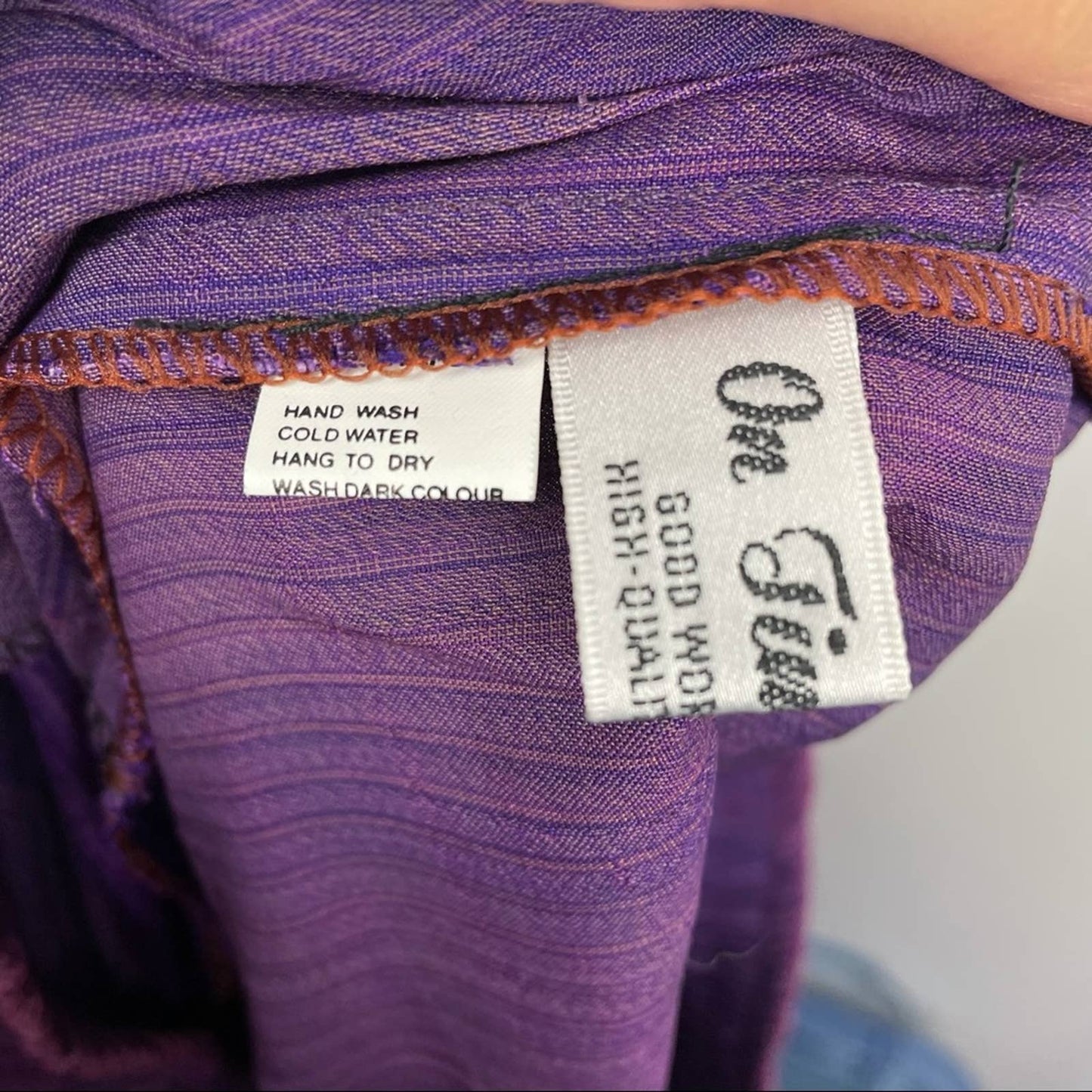 Vintage Long Purple Quilted Skirt Rosettes Patchwork