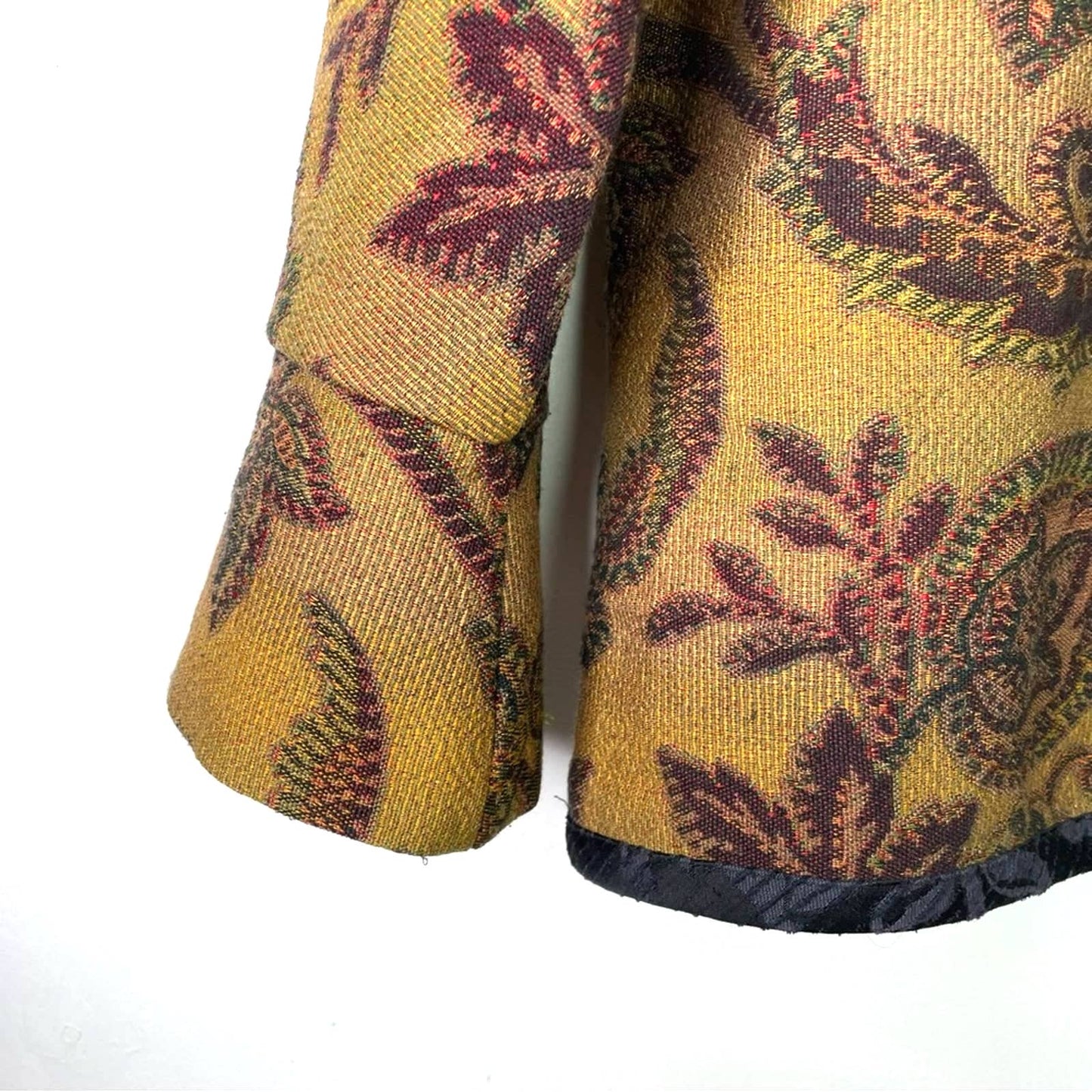 Vintage Tapestry Jacket Aida Dalati Unique Brown Tan