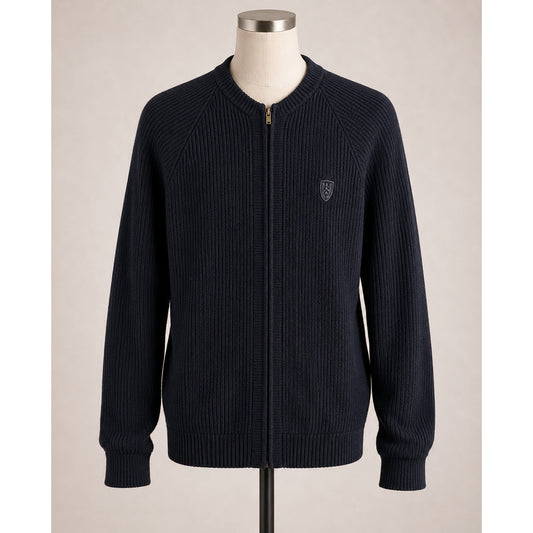 Vintage Wool Cardigan Sweater Black Penguin Seattle Knitt 1940s