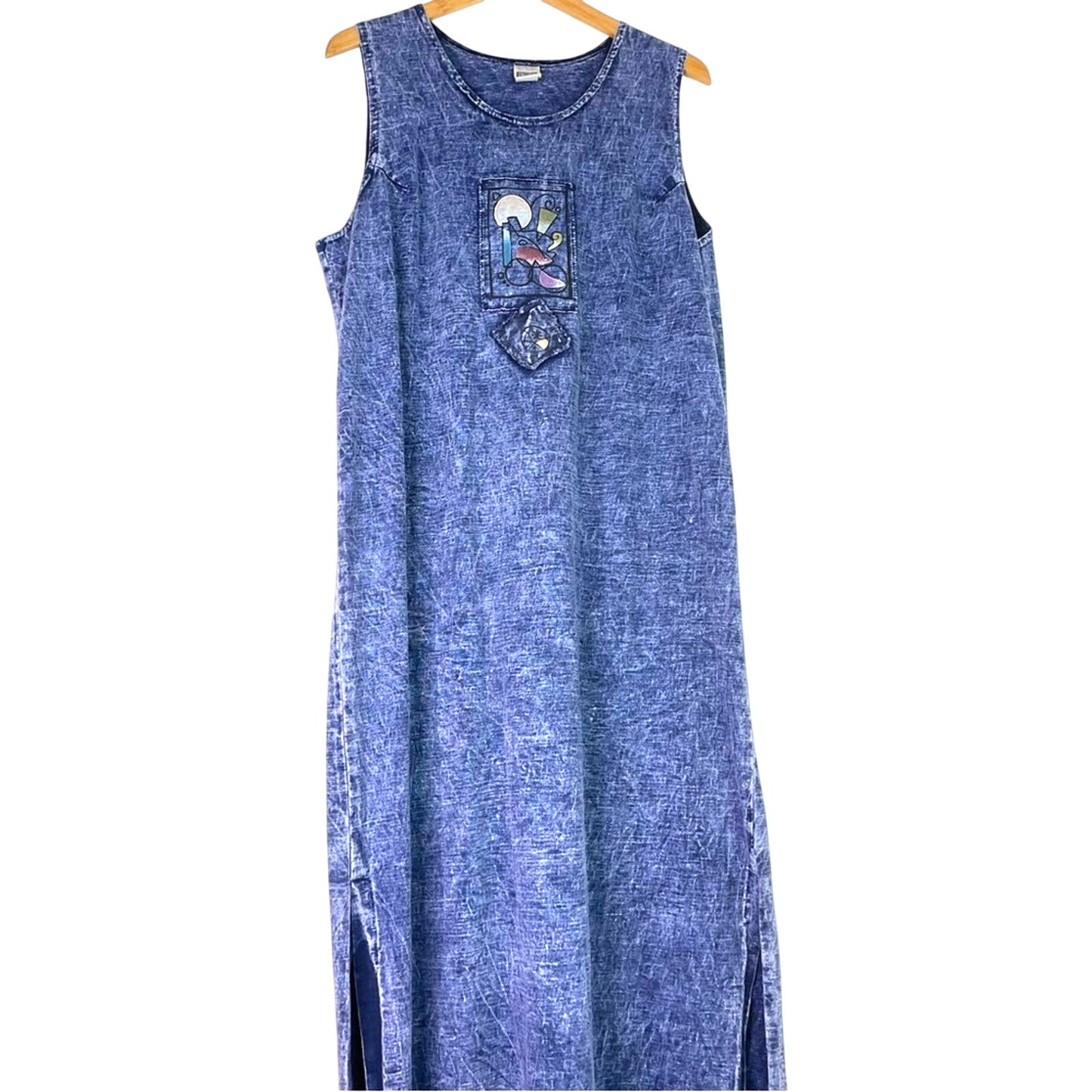 Vintage Blue Stone Wash Jacket & Dress Set Med
