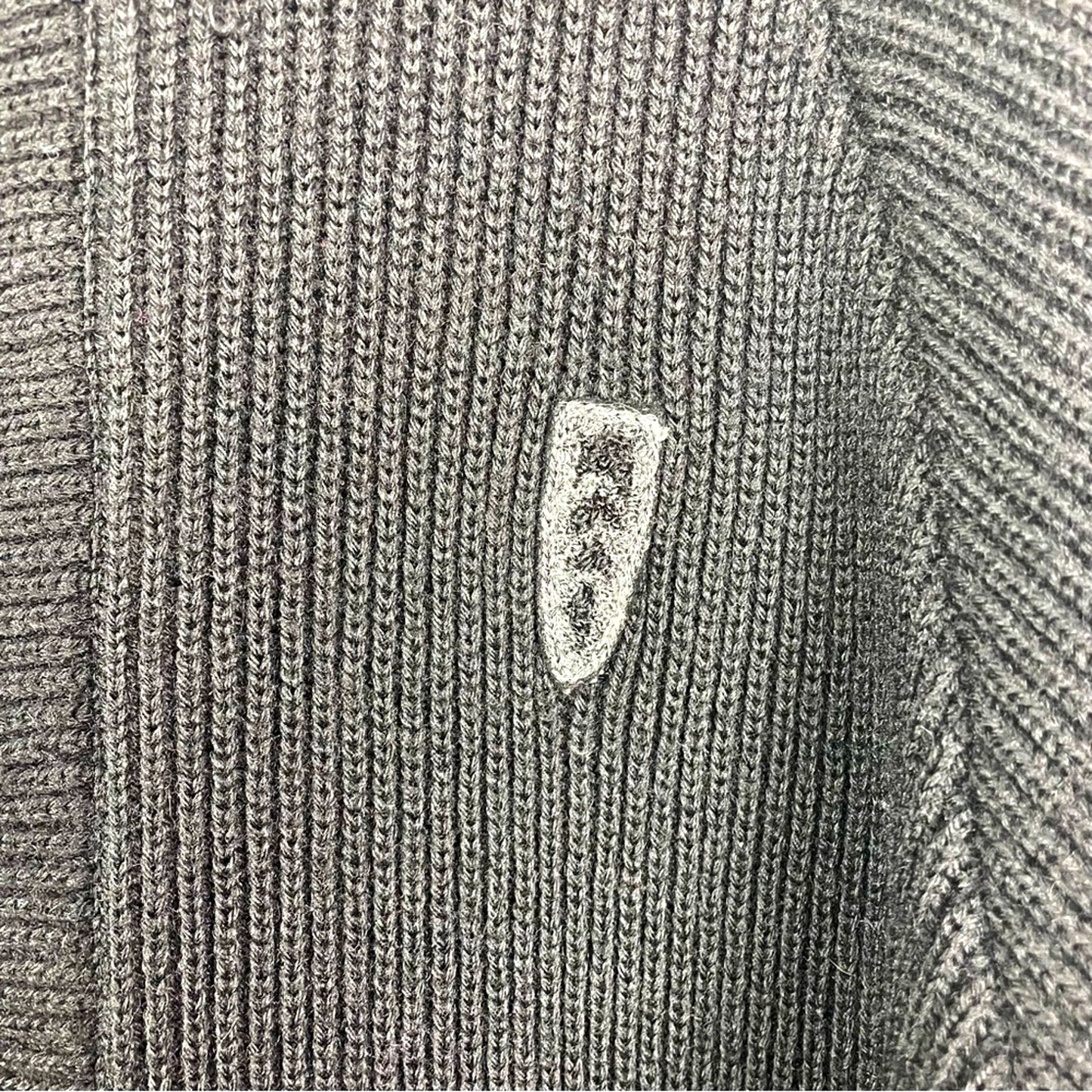 Vintage Wool Cardigan Sweater Black Penguin Seattle Knitt 1940s