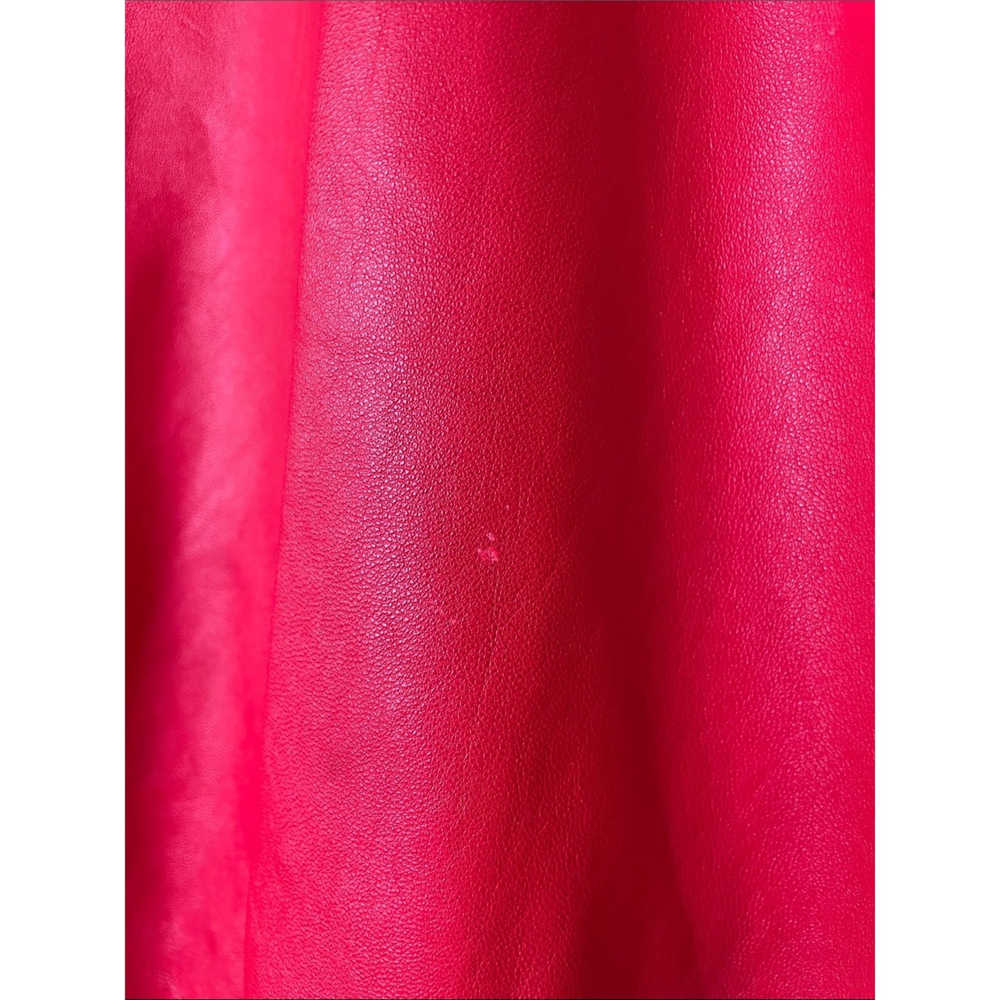 Red Leather Puff-Sleeve Jacket 1980s Vintage