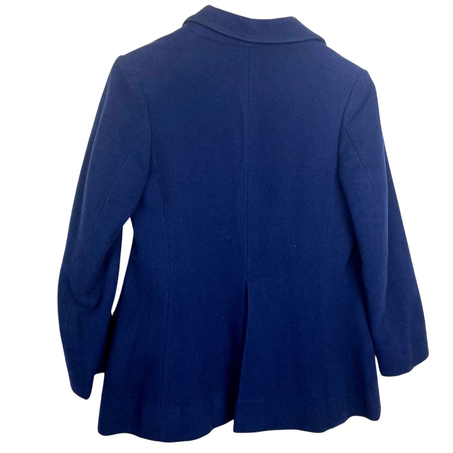 Wool Blue Blazer Red Buttons Vintage James Smart Medium