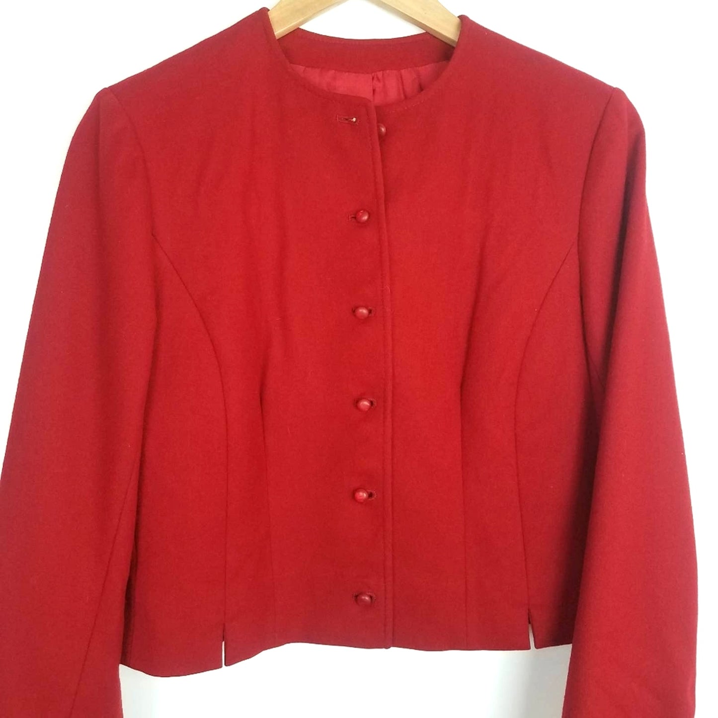 Pendleton | Vintage Red 100% Wool Cropped Jacket