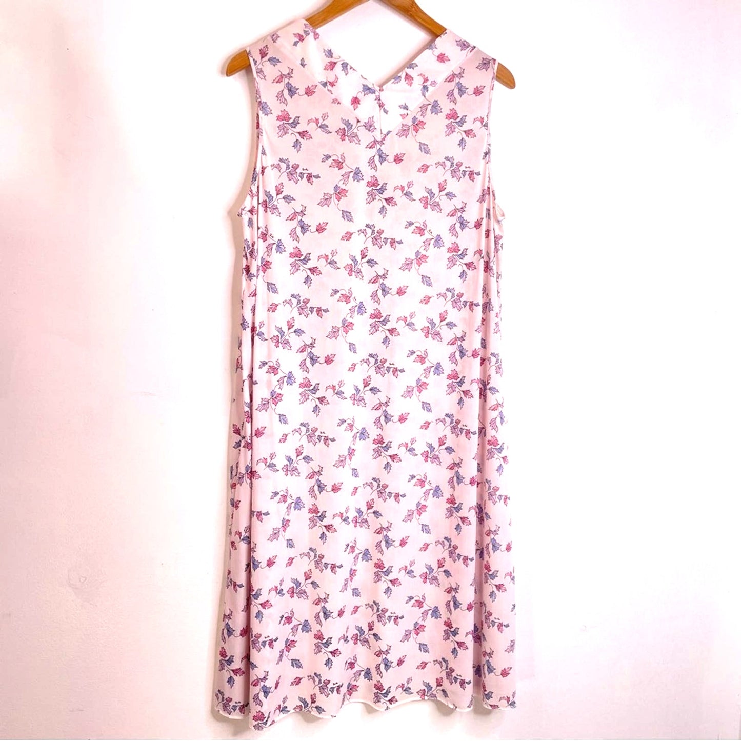 Emilio Pucci Nylon Dress Off White Leaf Pattern Night Dress