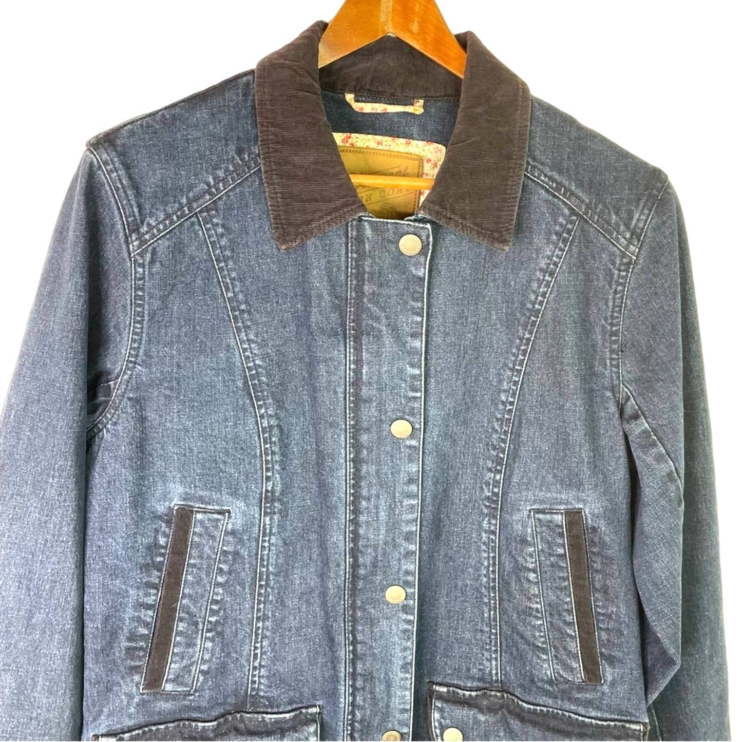 The Vermont Barn Coat Denim Jacket Many Pockets Utility M