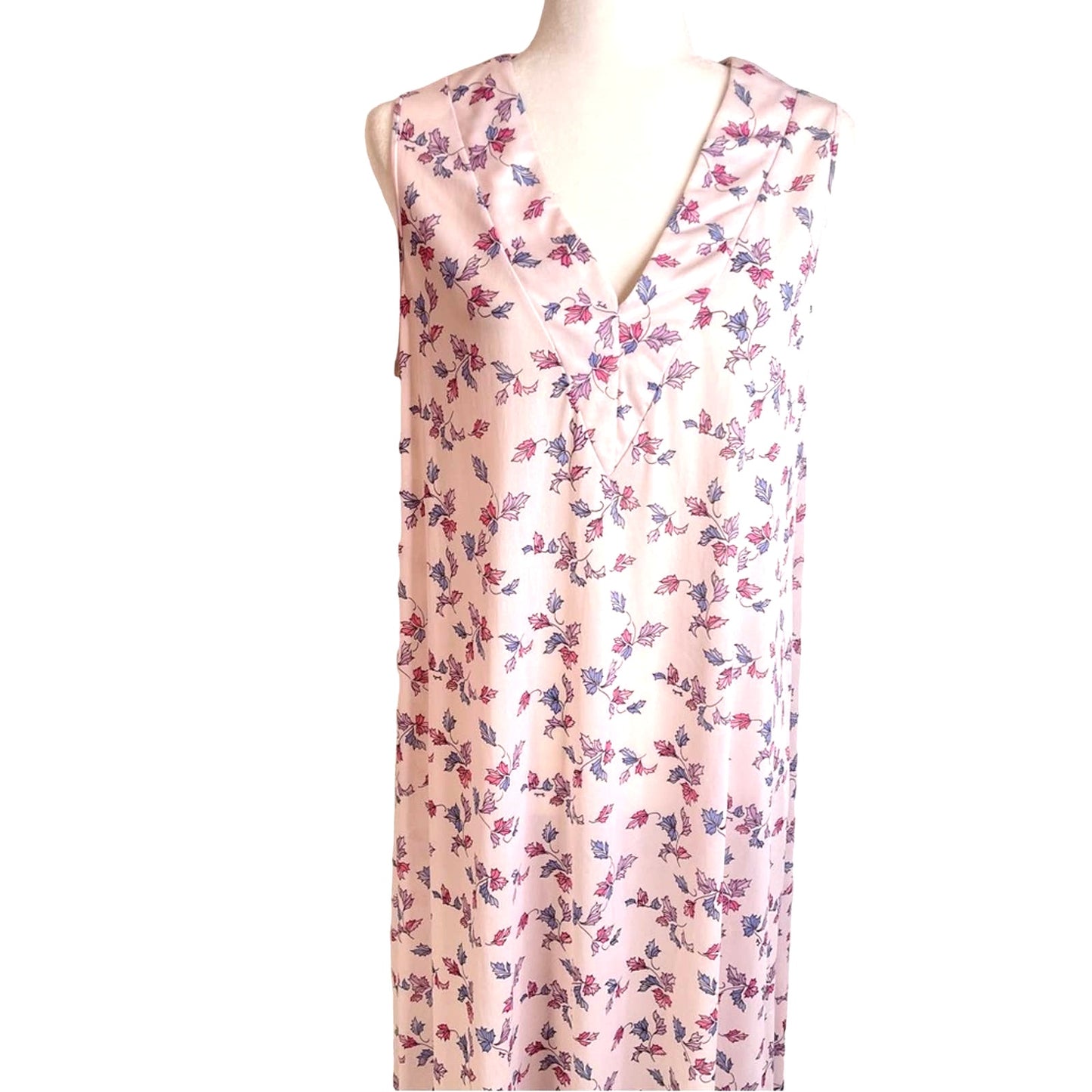 Emilio Pucci Nylon Dress Off White Leaf Pattern Night Dress