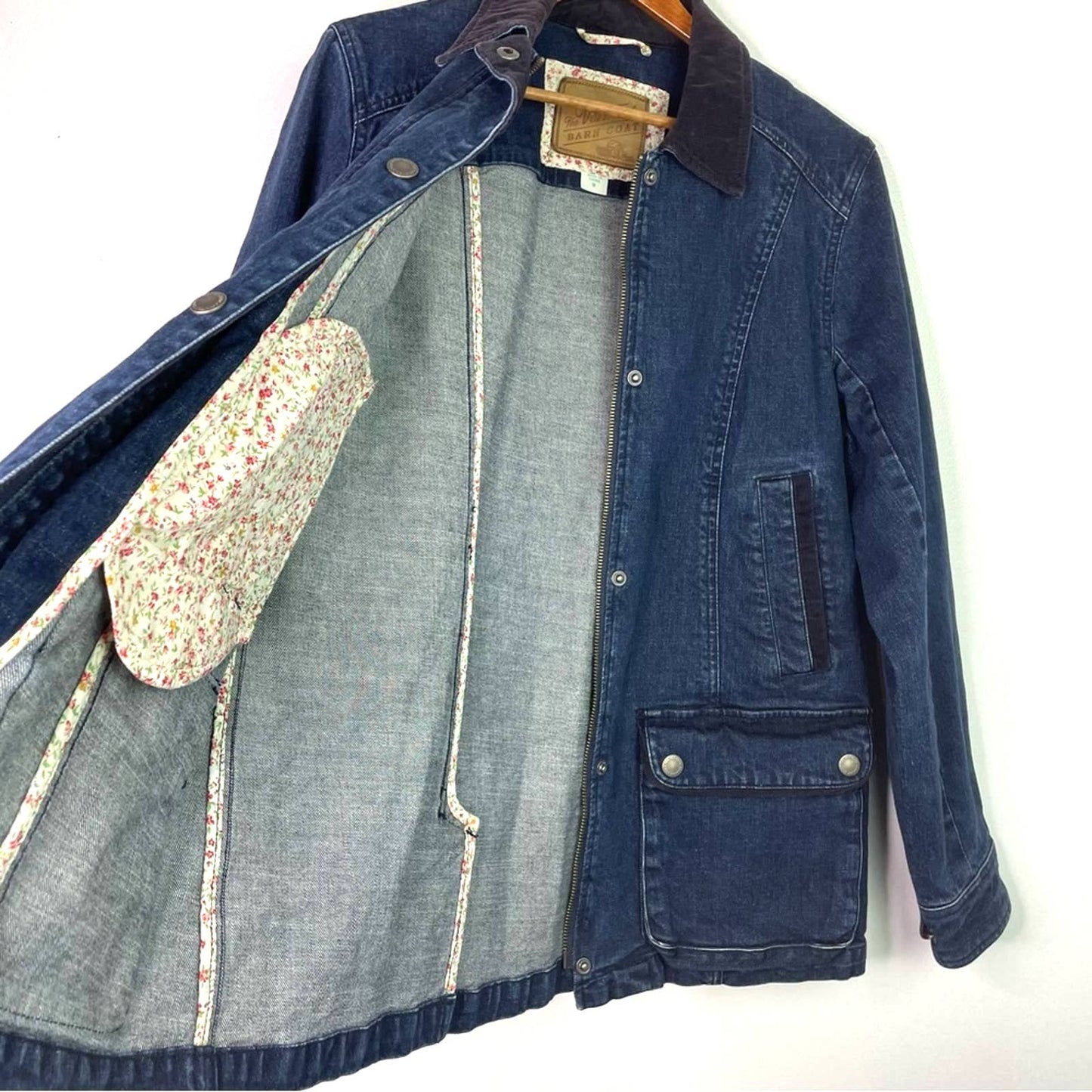 The Vermont Barn Coat Denim Jacket Many Pockets Utility M