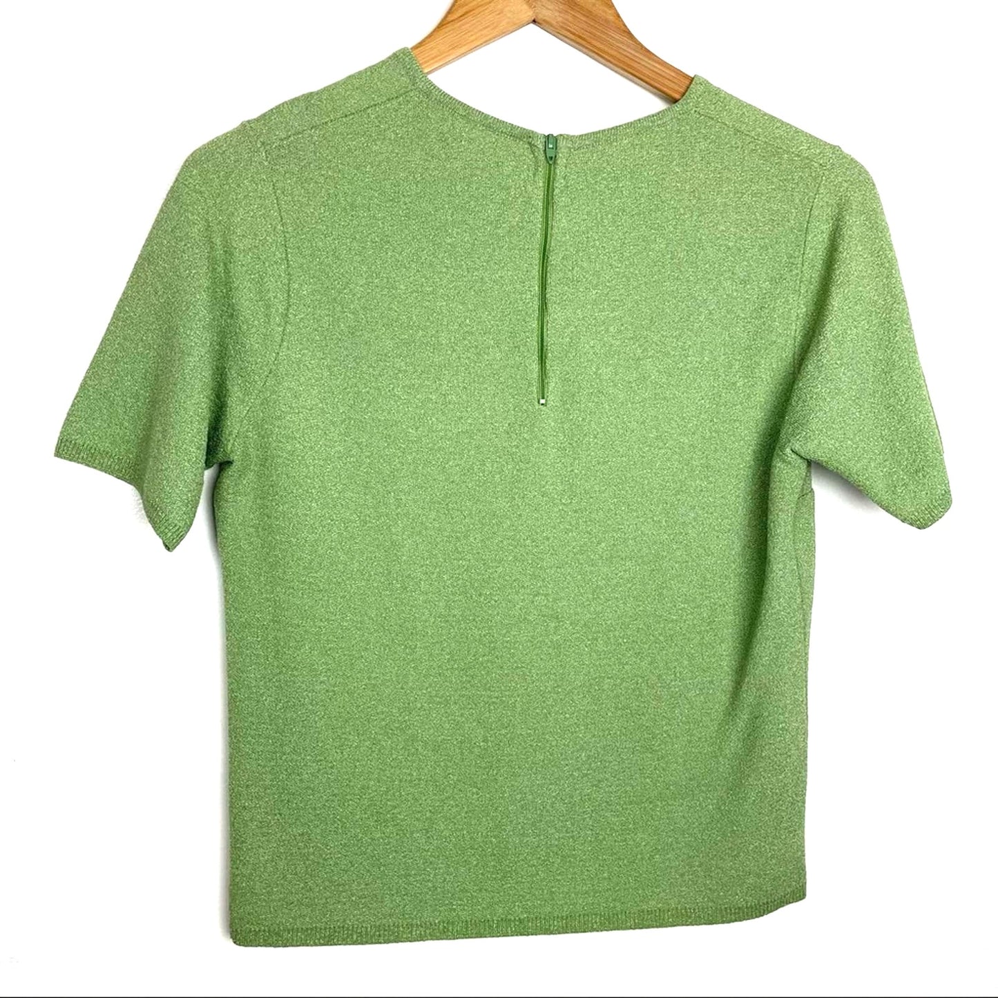 Vintage Short Sleeve Shirt & Matching Jacket Set Green Button Up