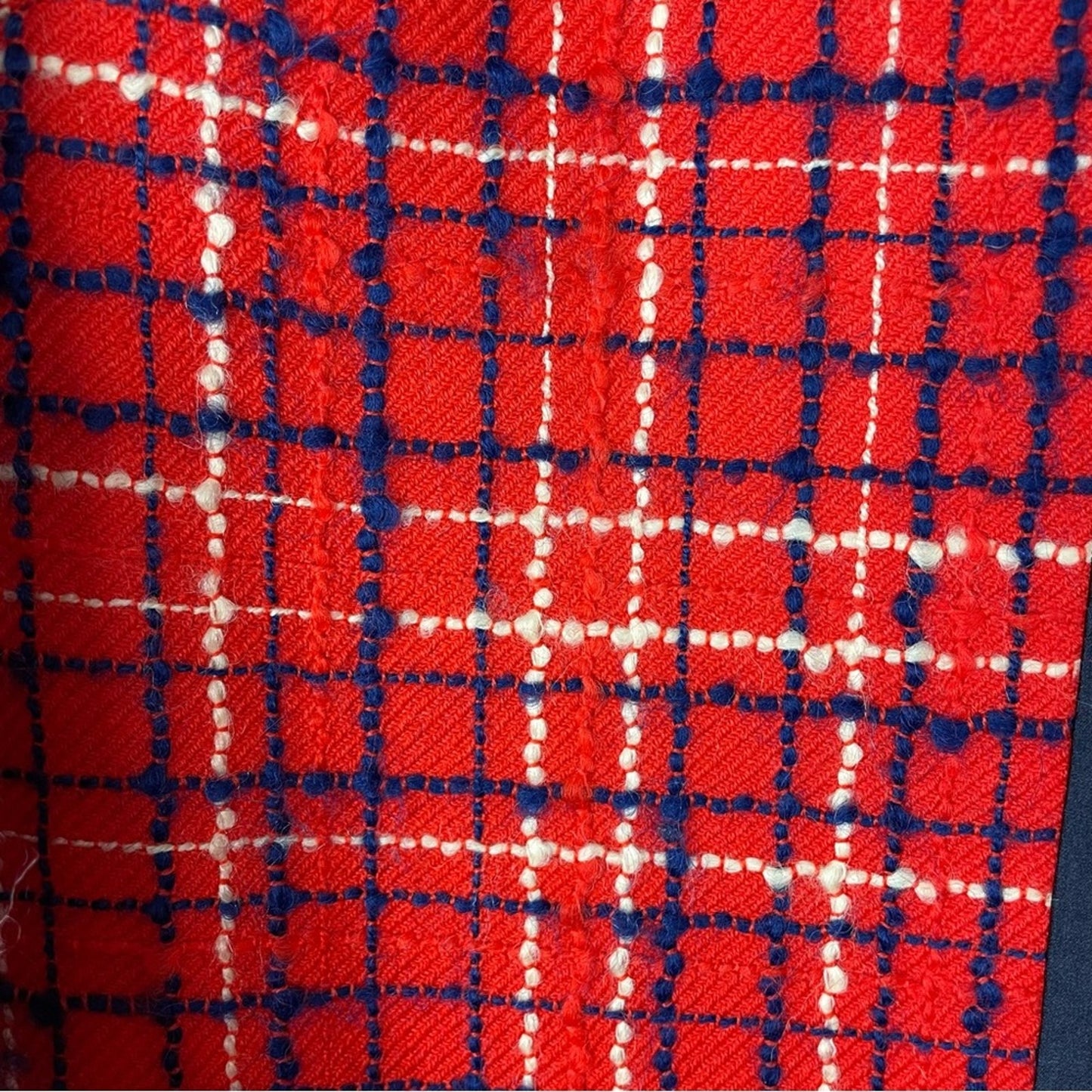 Vintage | Red Plaid Blazer Jacket New Flamingo Fashions 1960s