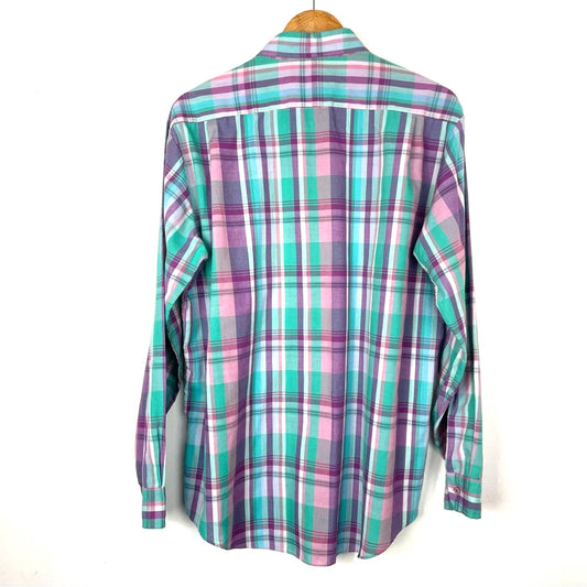 Vintage Levi’s Button Up Shirt Plaid Colorful Men’s L