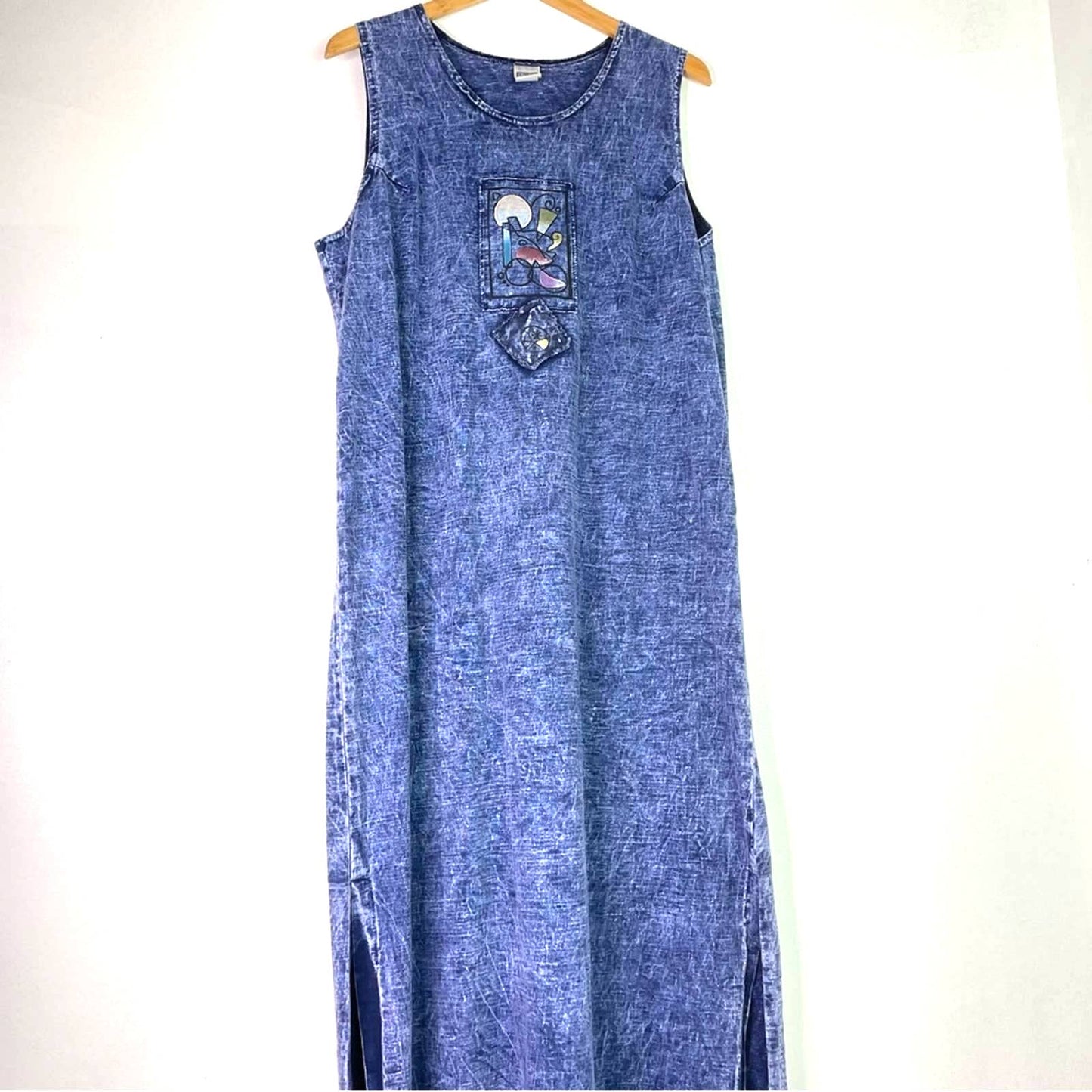 Vintage Blue Stone Wash Jacket & Dress Set Med