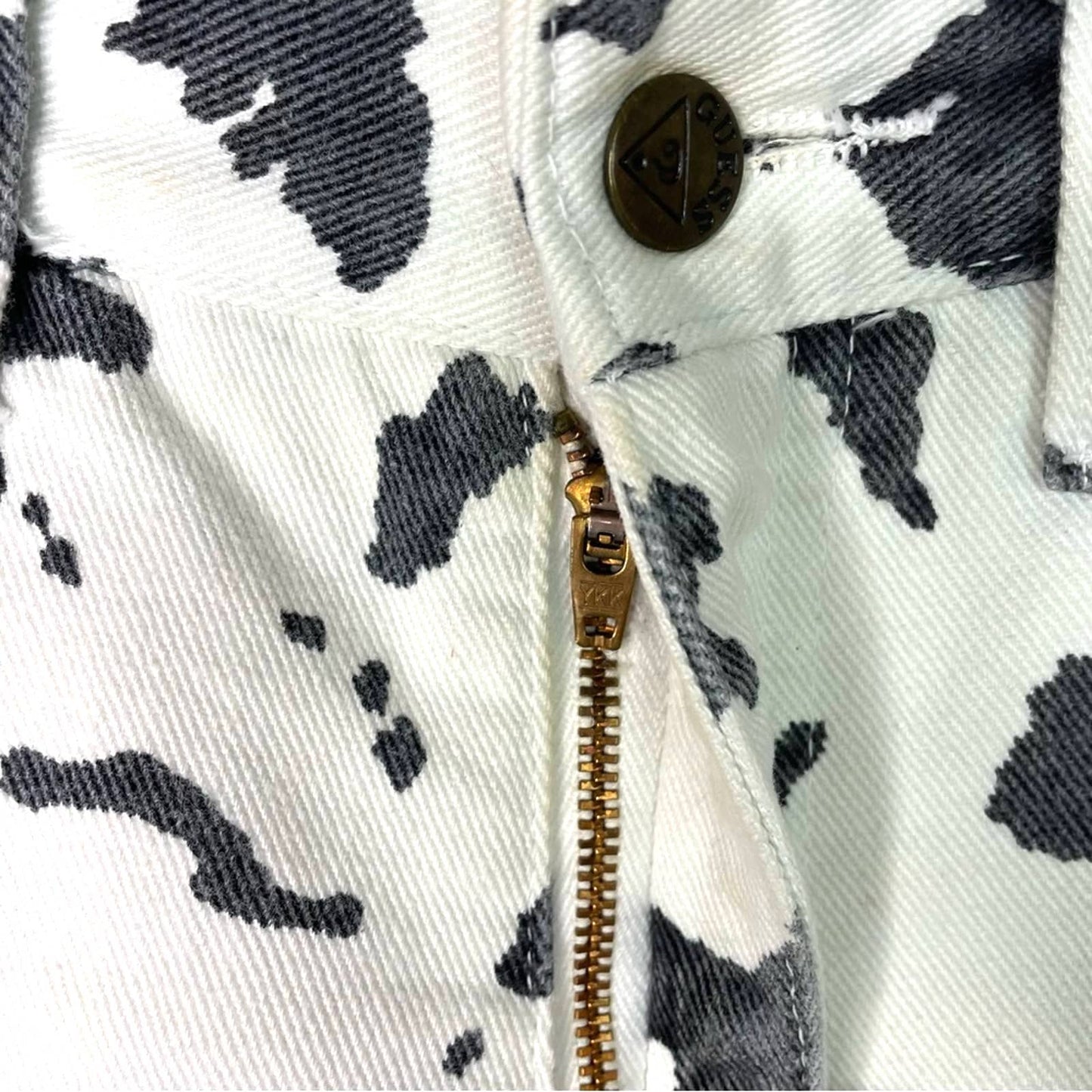 Guess | Vintage Cow Print Jeans Denim Black & White 1980s