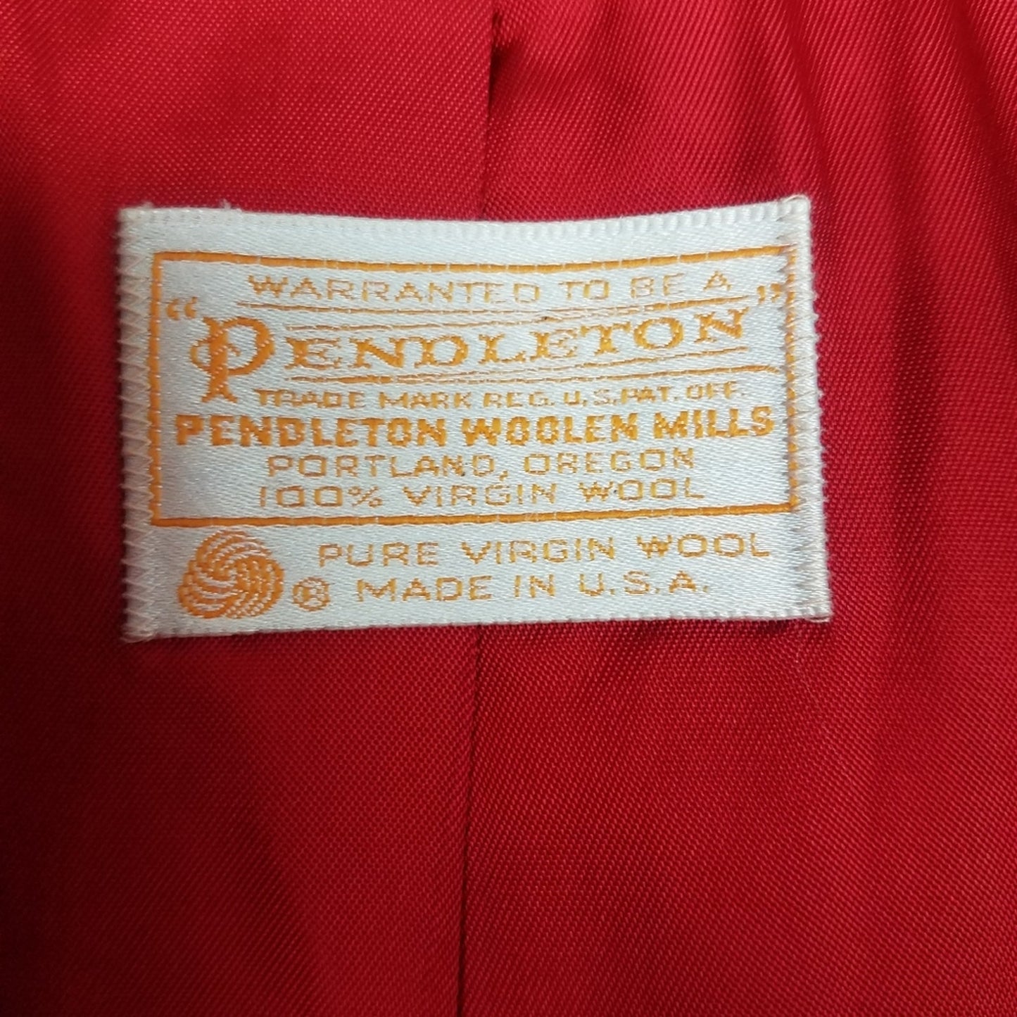 Pendleton | Vintage Red 100% Wool Cropped Jacket