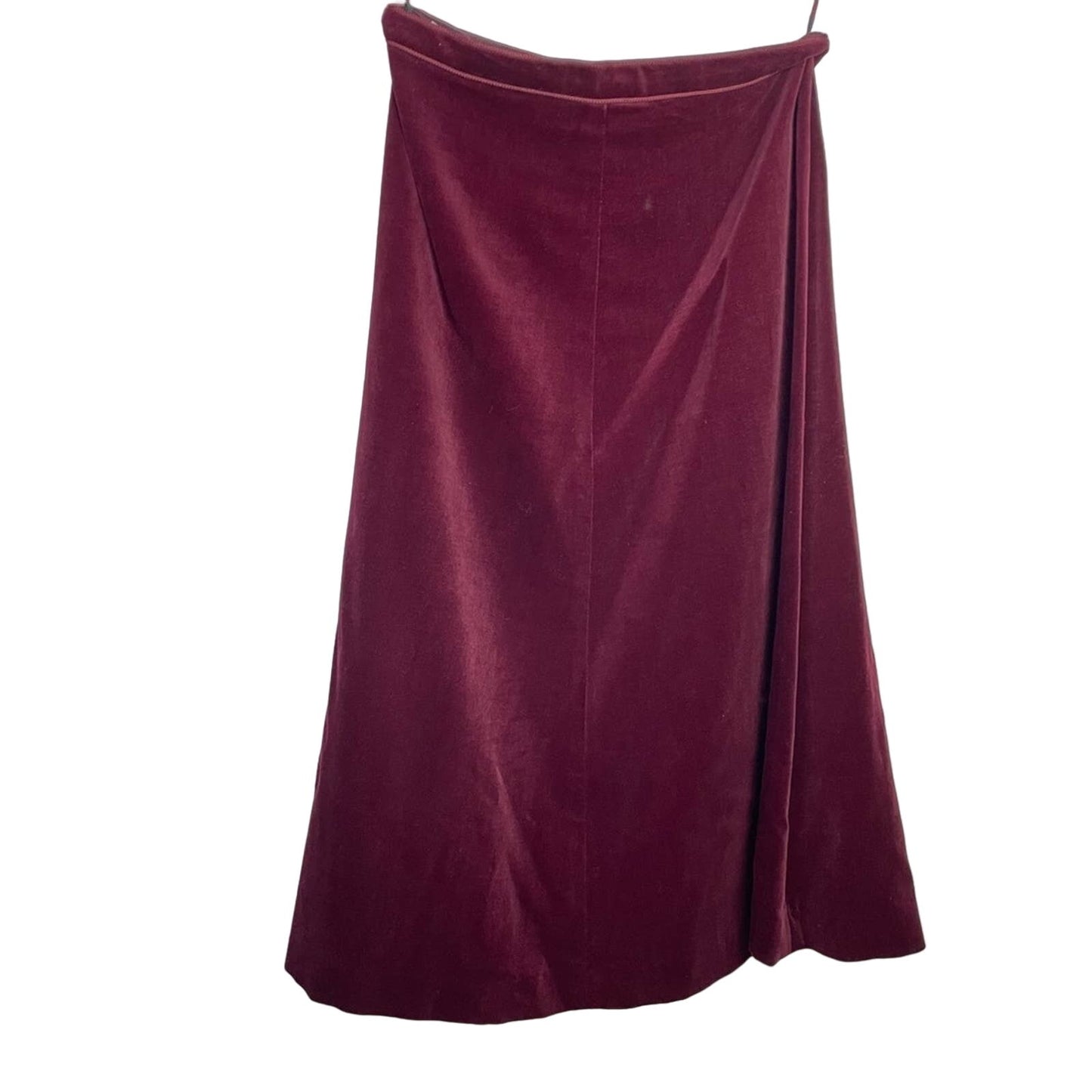 Vintage Liz Claiborne Velvet Maroon Two Piece Skirt Suit 1970s