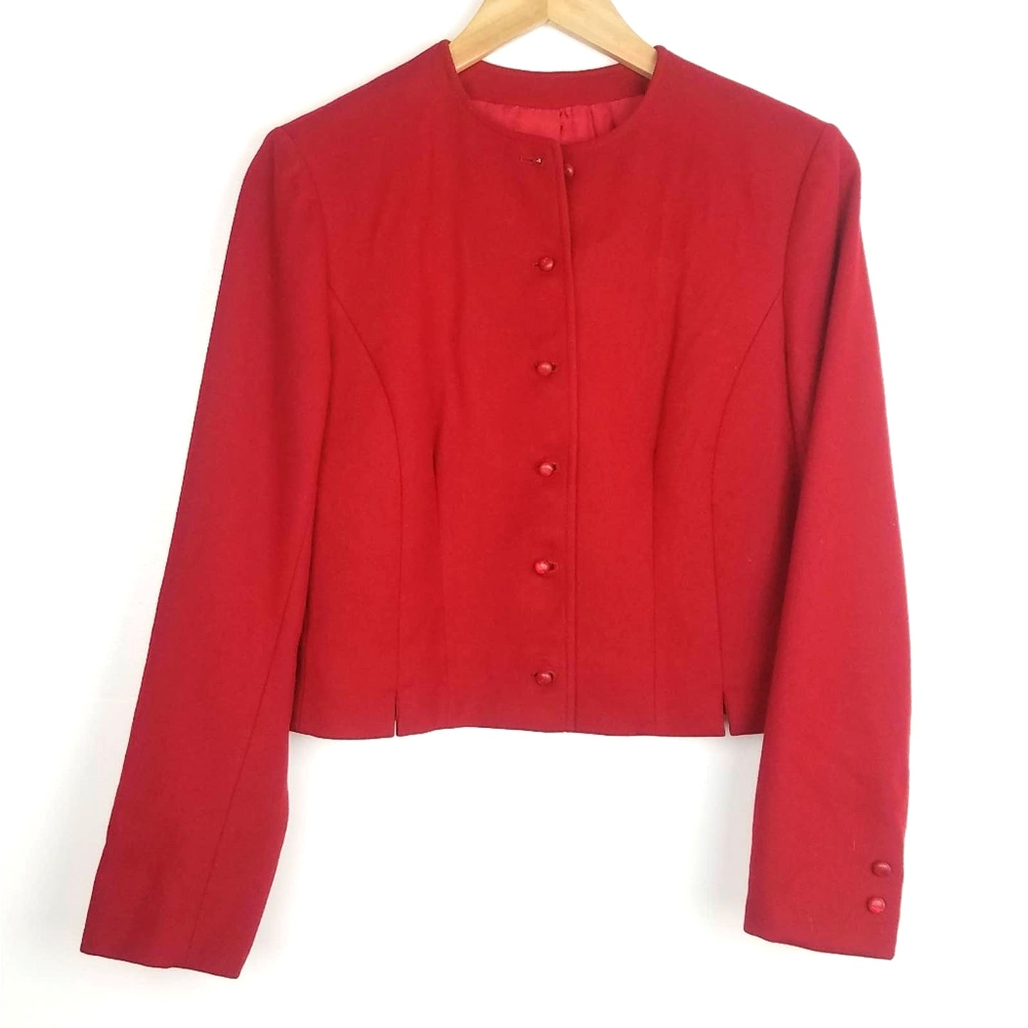 Pendleton | Vintage Red 100% Wool Cropped Jacket