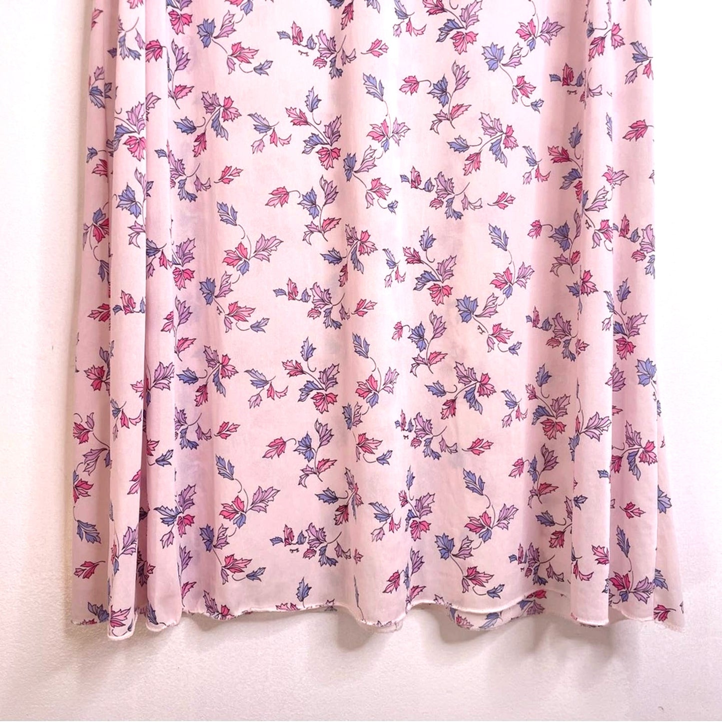 Emilio Pucci Nylon Dress Off White Leaf Pattern Night Dress